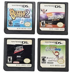 4 Pc Lot - Nintendo DS Naked Brothers Band + Puzzle Quest 2 + Chimps + Scribble